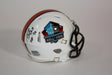 Drew Brees Autographed Hall of Fame White Mini Helmet with HOF Inscription