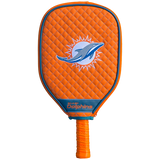 Dolphins Quilted Pickleball Paddle Cover
