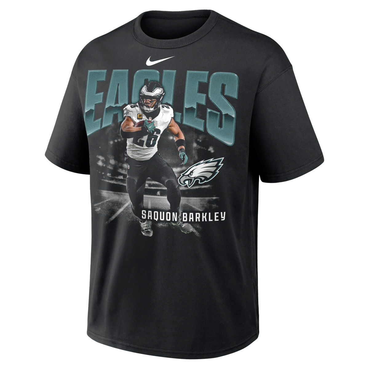Eagles Saquon Barkley 2026 Nike Men's Loose Fit Heavyweight T-Shirt