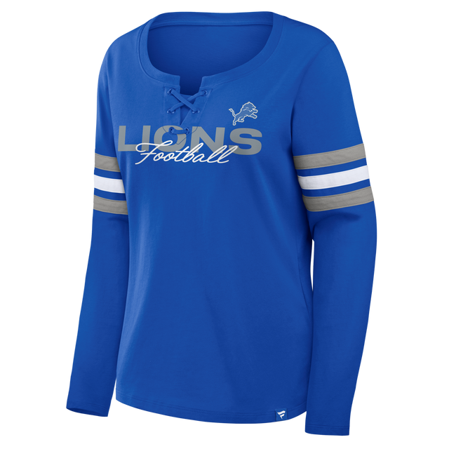 Lions 2026 Fanatics Women's Lace Up Long Sleeve Top