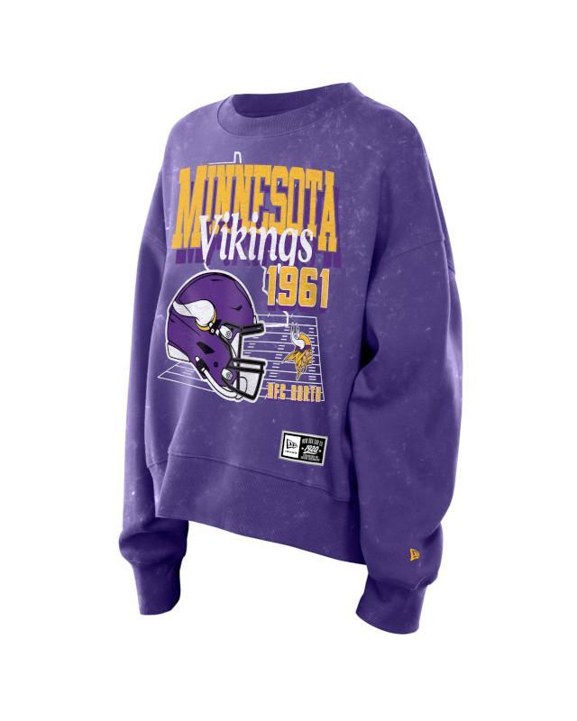 Vikings 2026 New Era Women's Crewneck Pro Football Hall of Fame