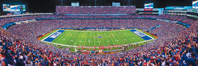 Bills 1000pc Panoramic Puzzle - 50yd line