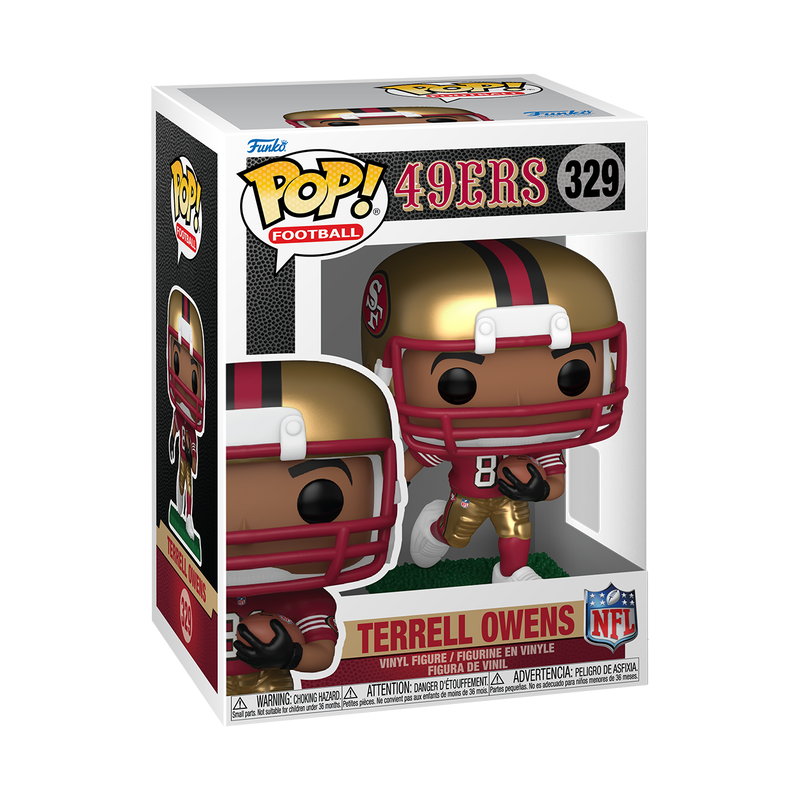 49ers Terrell Owens NFL Funko Pop! 329 – Pro Football Hall of Fame