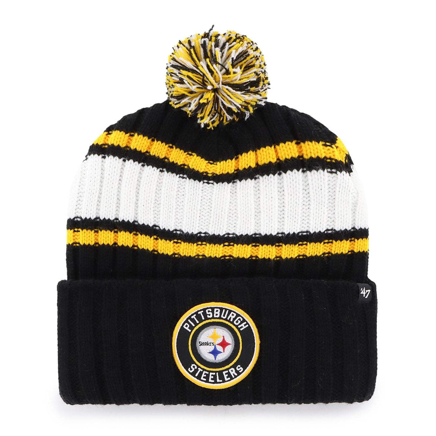 Steelers 2024 '47 Brand Plateau Cuff Knit