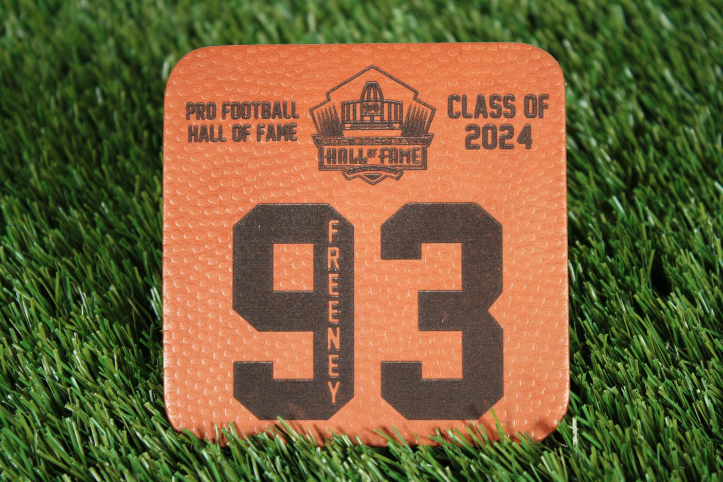 Dwight Freeney Class of 2024 Leather Player Coaster