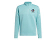 Hall of Fame Men's Adidas Powder Minton Ultimate365 DWR Textured 1/4 Zip Pullover