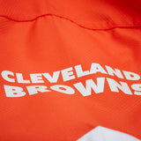 Browns 2025 Mitchell & Ness Men's NFL Tie Breaker Anorak Vintage Logo Lightweight Windbreaker