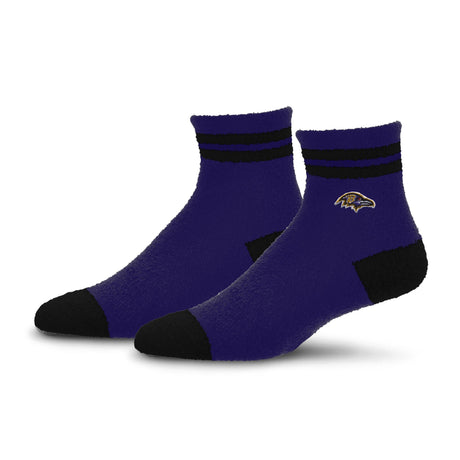 Ravens 2025 Stripe Cozy Sleep Sock