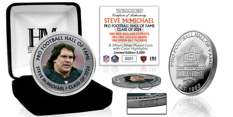 Steve McMichael Class of 2024 Silver Color Coin- DS