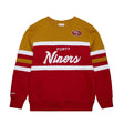 49ers Men's Mitchell & Ness Head Coach Vintage Logo Crewneck