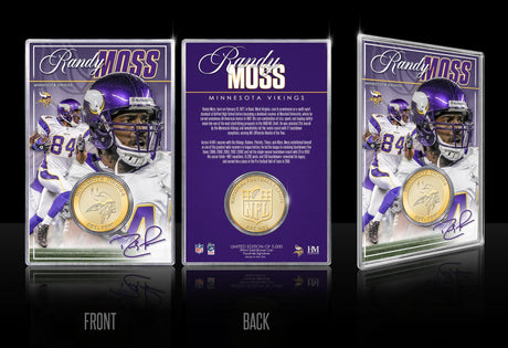 Vikings Randy Moss Bronze Coin Card