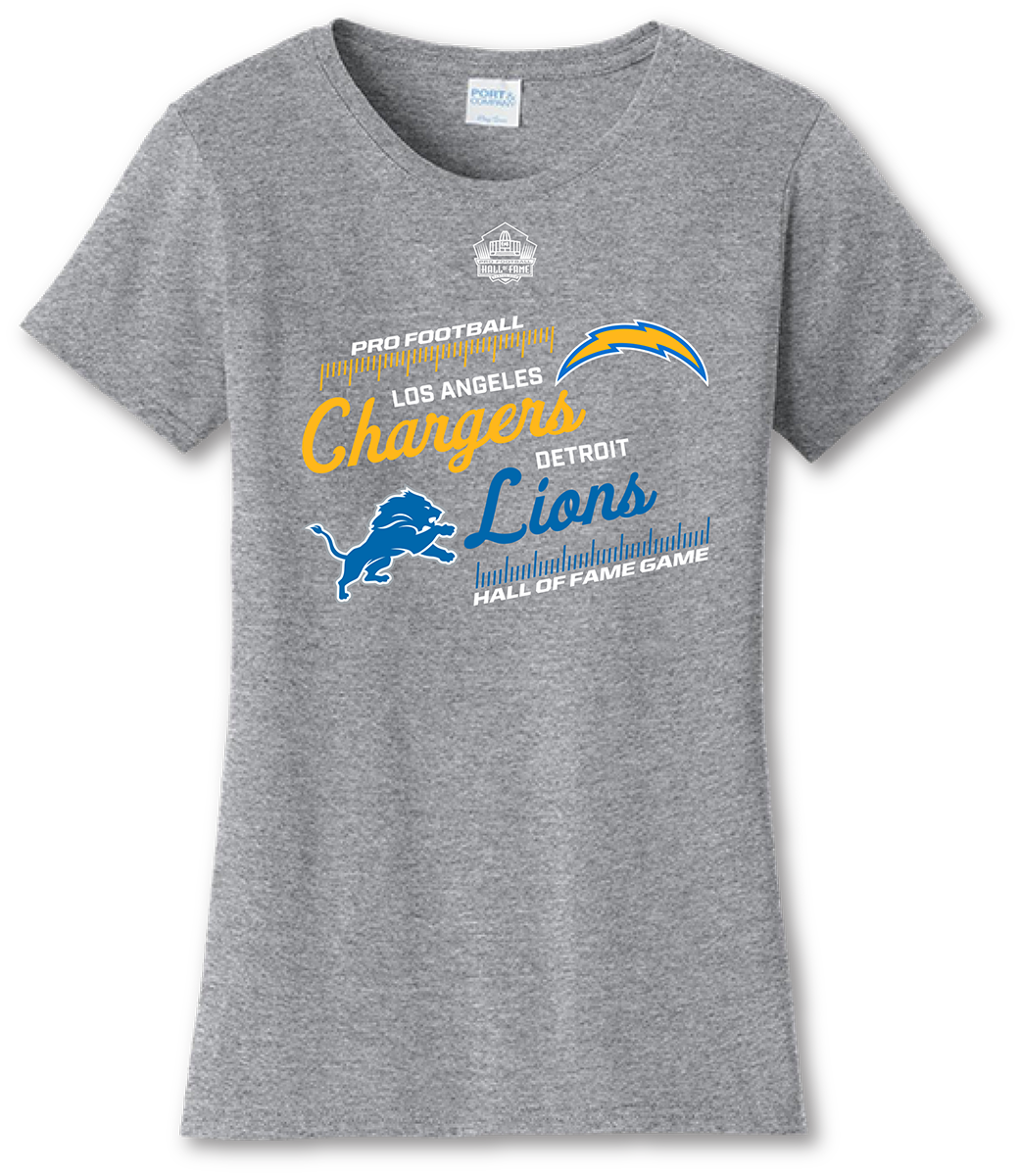 Hall of Fame Game 2025 Women's Grey T-Shirt