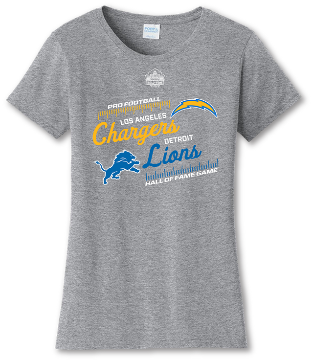 Hall of Fame Game 2025 Women's Grey T-Shirt