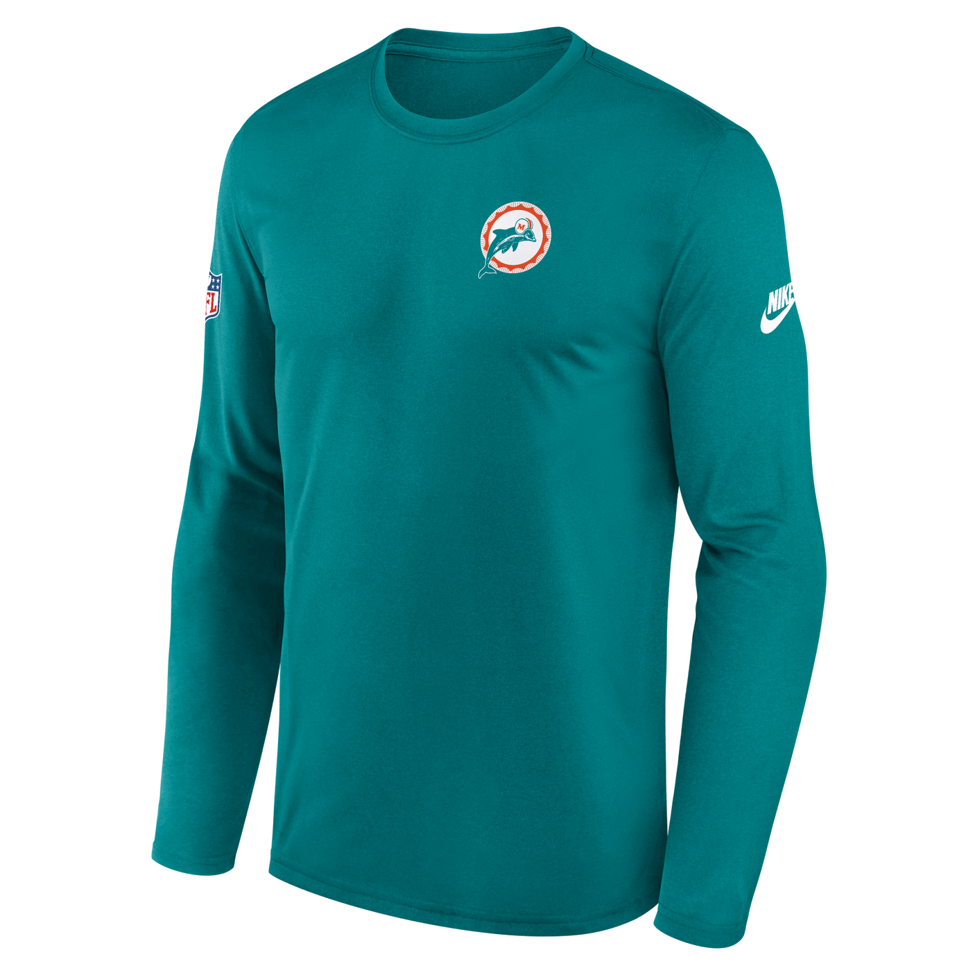 Dolphins 2025 Nike Men's Long Sleeve Legend Alternate T-Shirt