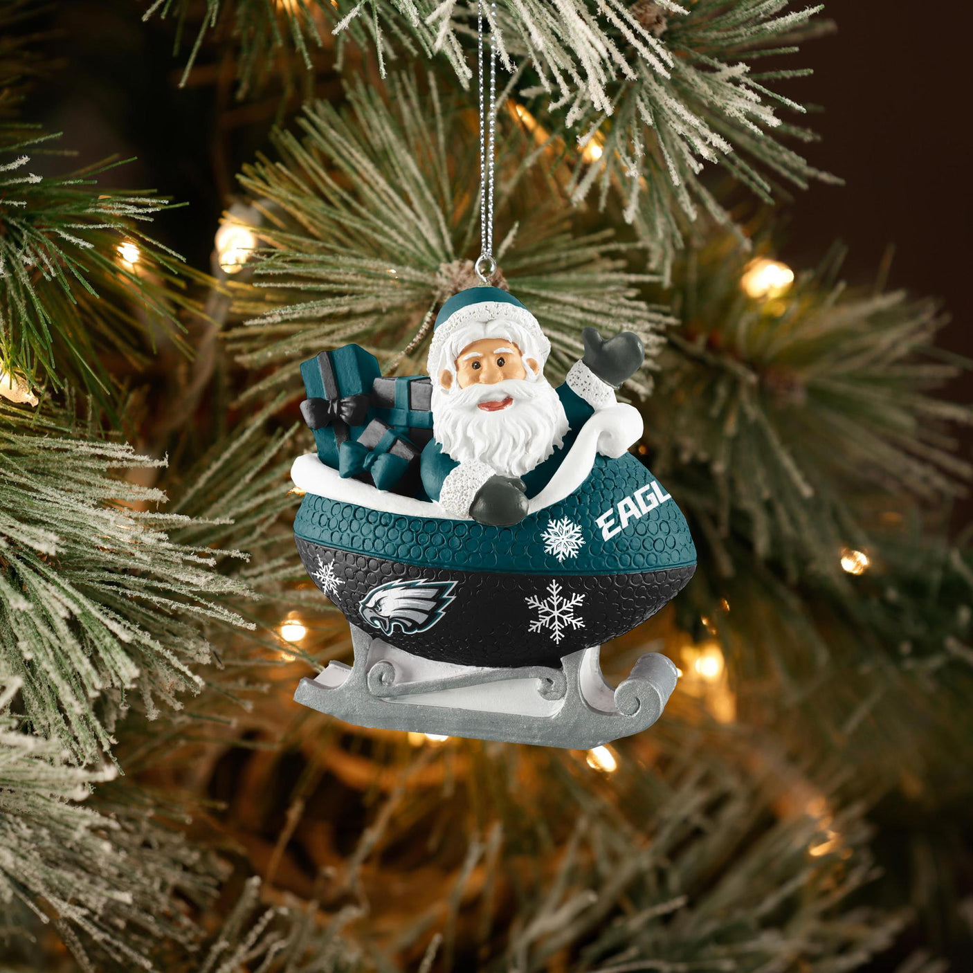 Eagles Football Sleigh Ornament