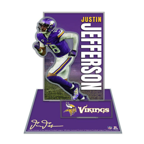 Vikings Justin Jefferson 3D Collector Stand