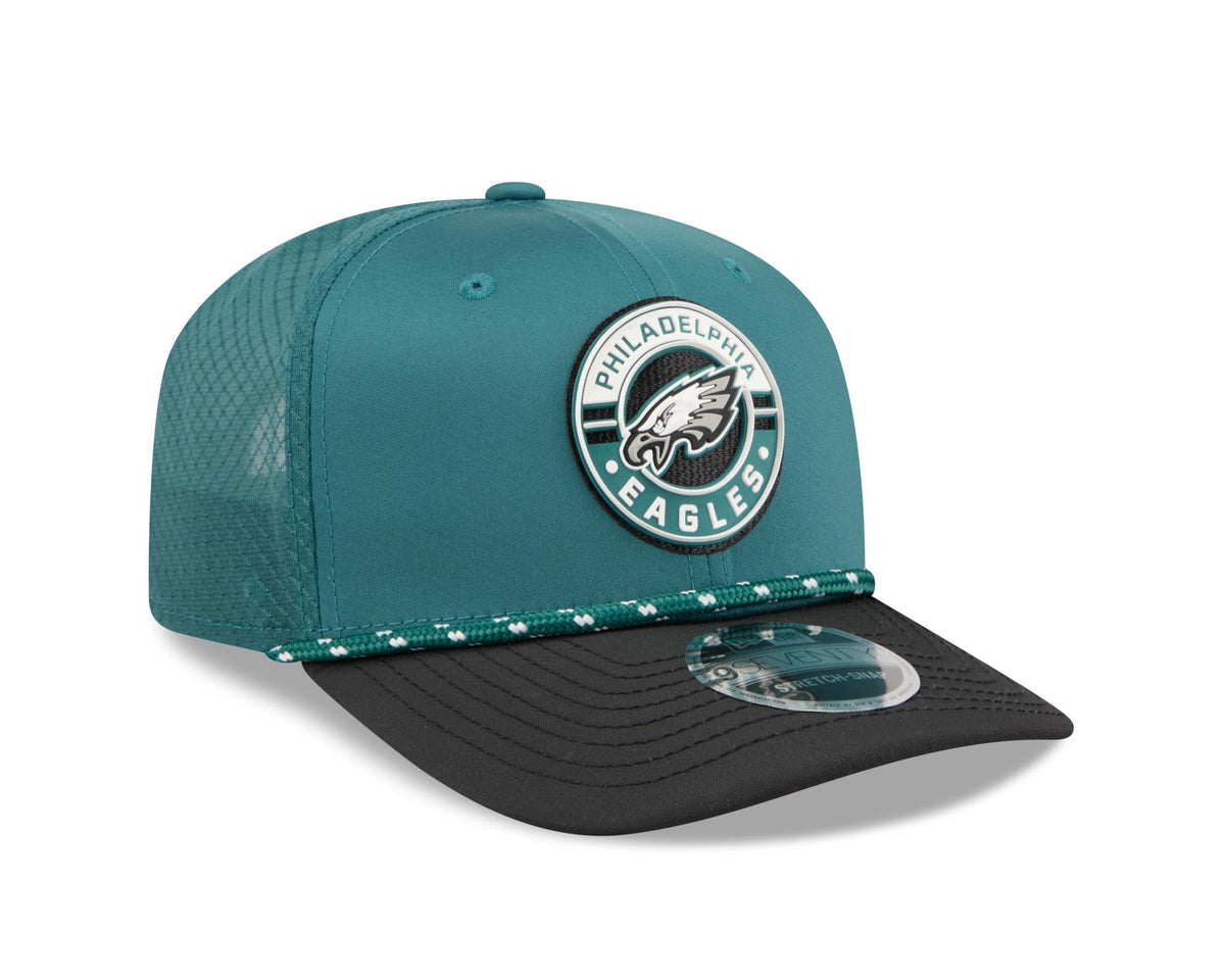 Eagles 2026 New Era Men's 9SEVENTY Stretch Snap Two-Tone Hat Pro Football Hall of Fame