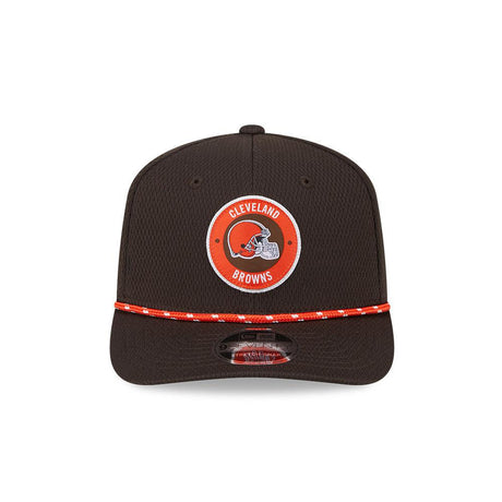 Browns Men's New Era 2024 9SEVENTY Stretch Snap Sideline Hat