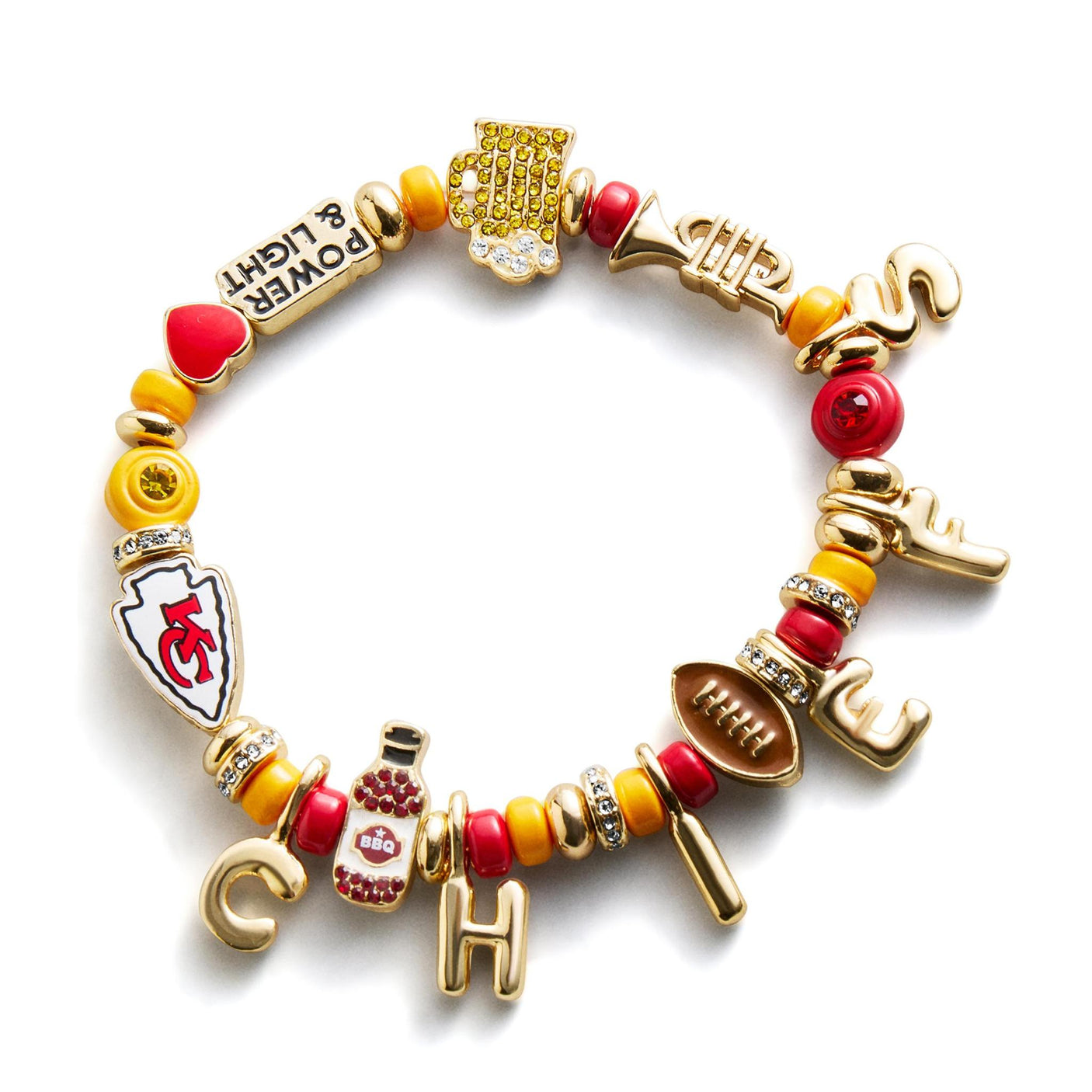 Chiefs Motif Beaded Bracelet
