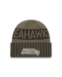 Seahawks 2025 Men's New Era Salute to Service Knit