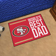 49ers World's Best Dad Starter Mat