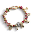 49ers Motif Beaded Bracelet