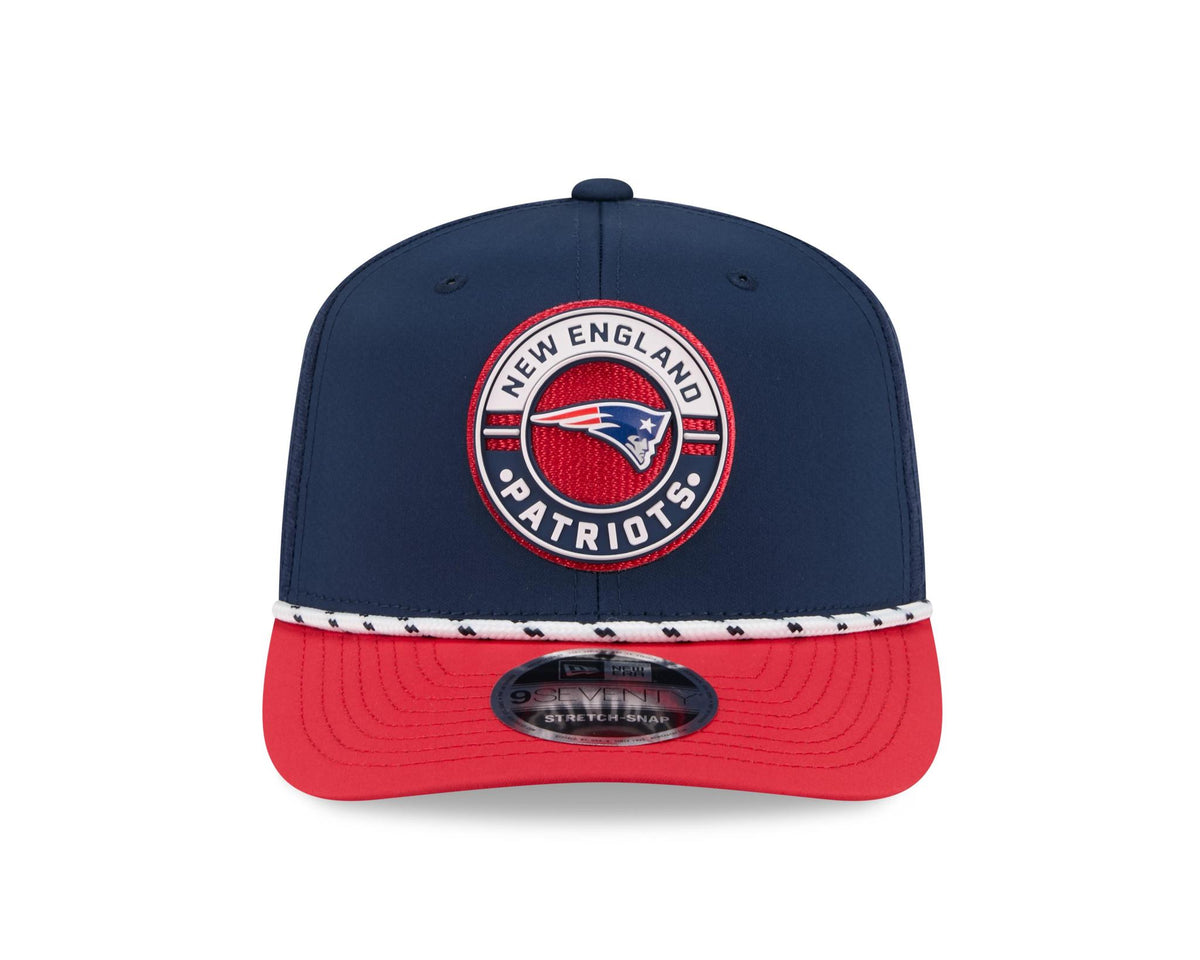 Patriots 2026 New Era Men's 9SEVENTY Stretch Snap Two-Tone Hat Pro Football Hall of Fame