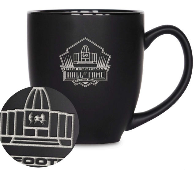 Hall of Fame 15oz Matte Black Ceramic Bistro Mug