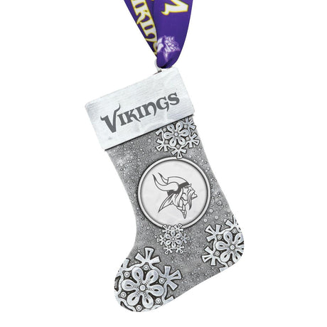 Vikings Snowflake Stocking Ornament Pro Football Hall of Fame