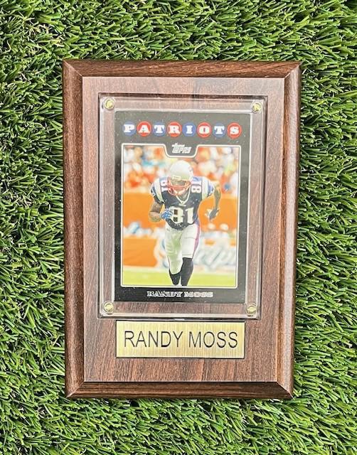 Randy Moss 4x6 Plaque - Patriots