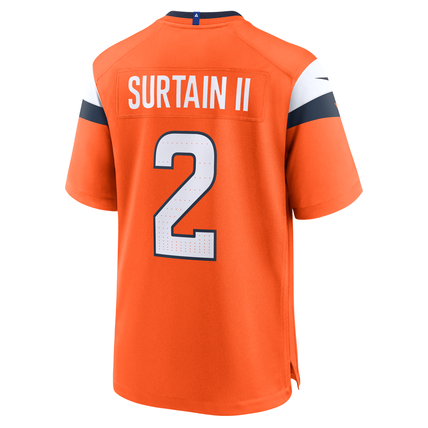 Broncos Patrick Surtain II Men's Orange Nike Game Jersey