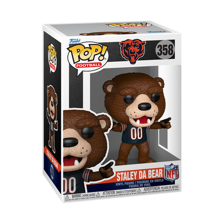 Bears Mascot Staley Da Bear NFL Funko Pop! 358 Pro Football Hall of Fame