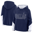 Cowboys 2025 Women's Play Clock Bling Fleece Hood