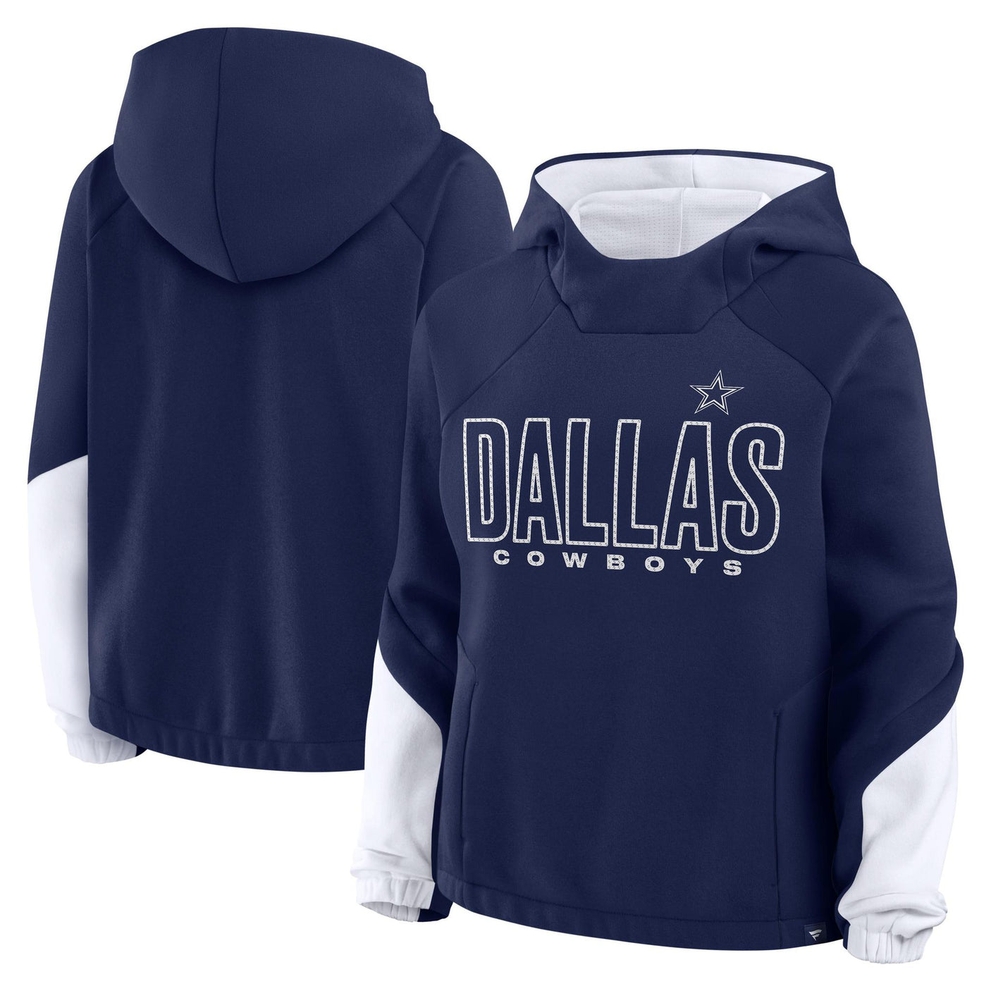 Cowboys 2025 Women's Play Clock Bling Fleece Hood