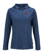 Bears Cutter and Buck Women's Navy Coastline Epic Comfort Eco Hooded Shirt
