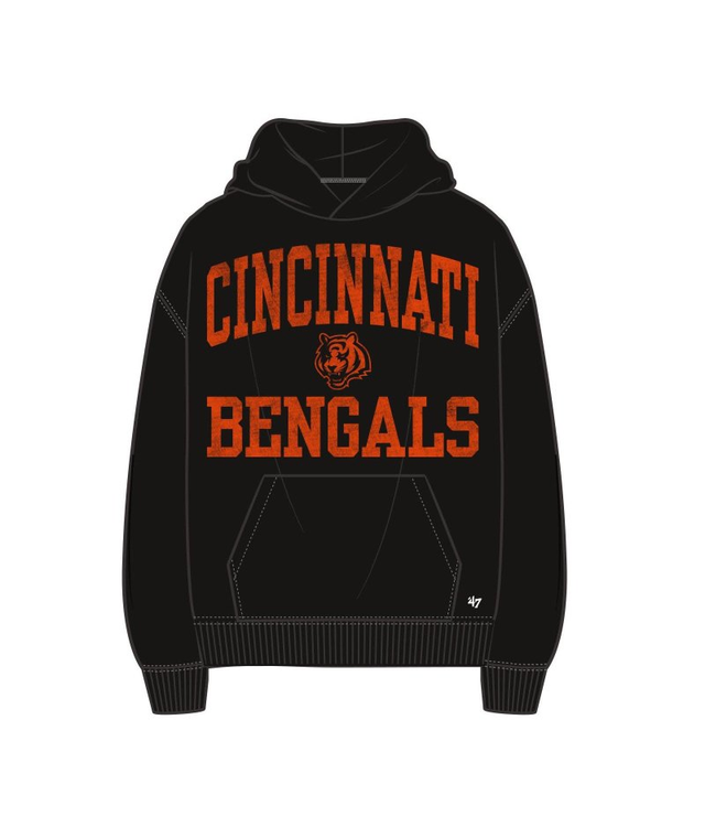 Bengals 2026 '47 Brand Men's Campus Stack Arched Foundation Hoodie Pro Football Hall of Fame