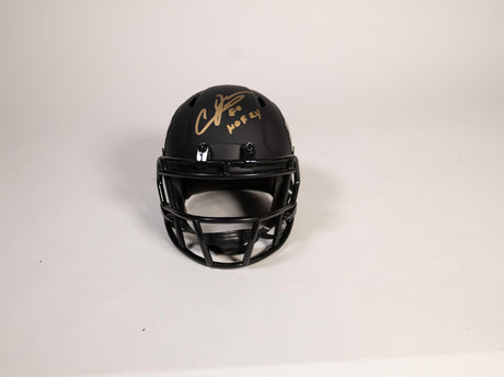Andre Johnson Autographed Hall of Fame Black Mini Helmet