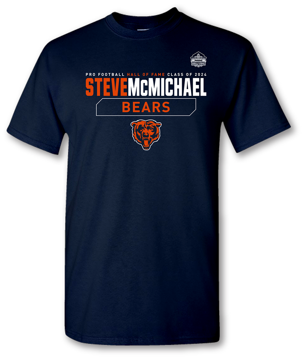 Steve Mcmichael Class Of 2024 Stat T-shirt – Pro Football Hall Of Fame