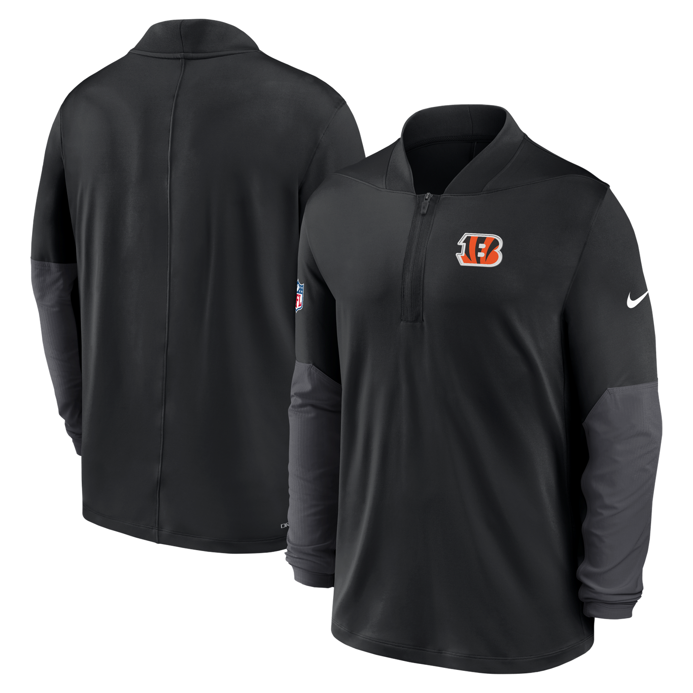 Bengals 2025 Nike Men's Mid Weight Half Zip