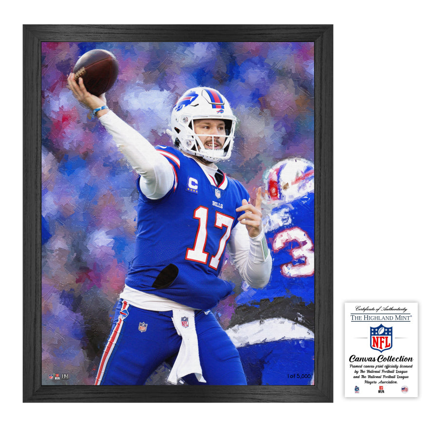 Buffalo Bills Josh Allen 16x20 Framed Canvas