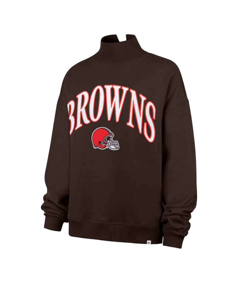 Browns 2026 '47 Brand Women's Vantage Mock Neck Pullover (10356137754900)