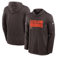 Browns 2025 Nike Men's Dri-Fit Lightweight Long Sleeve Hoodie Top