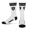 Raiders 2026 White Stripe Sock