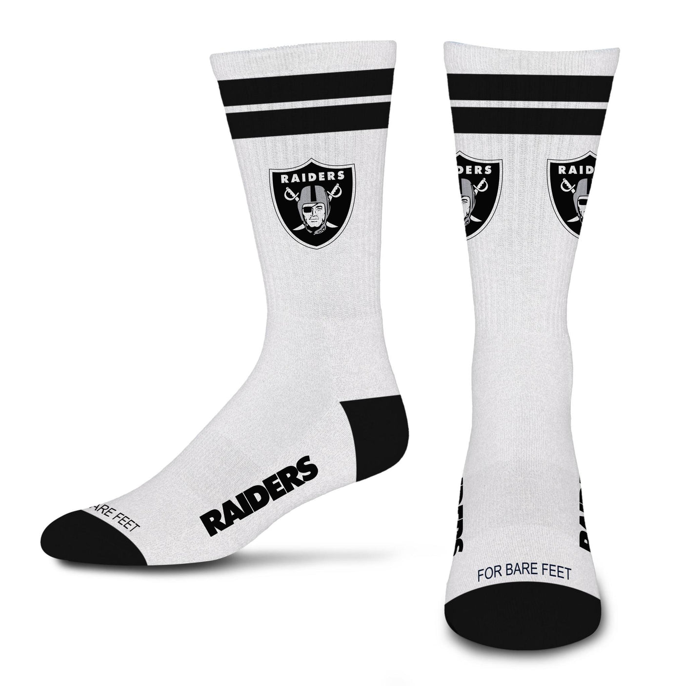 Raiders 2026 White Stripe Sock