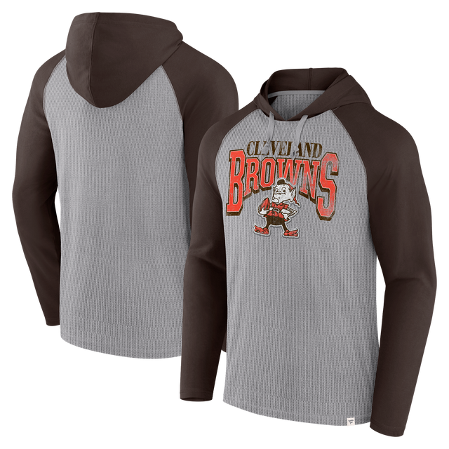 Browns Men's Fanatics Under Center Hooded Long Sleeve T-Shirt