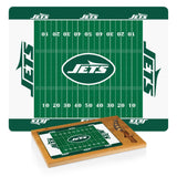 Jets Icon Glass Top Cutting Board & Knife Set by Picnic Time Pro Football Hall of Fame