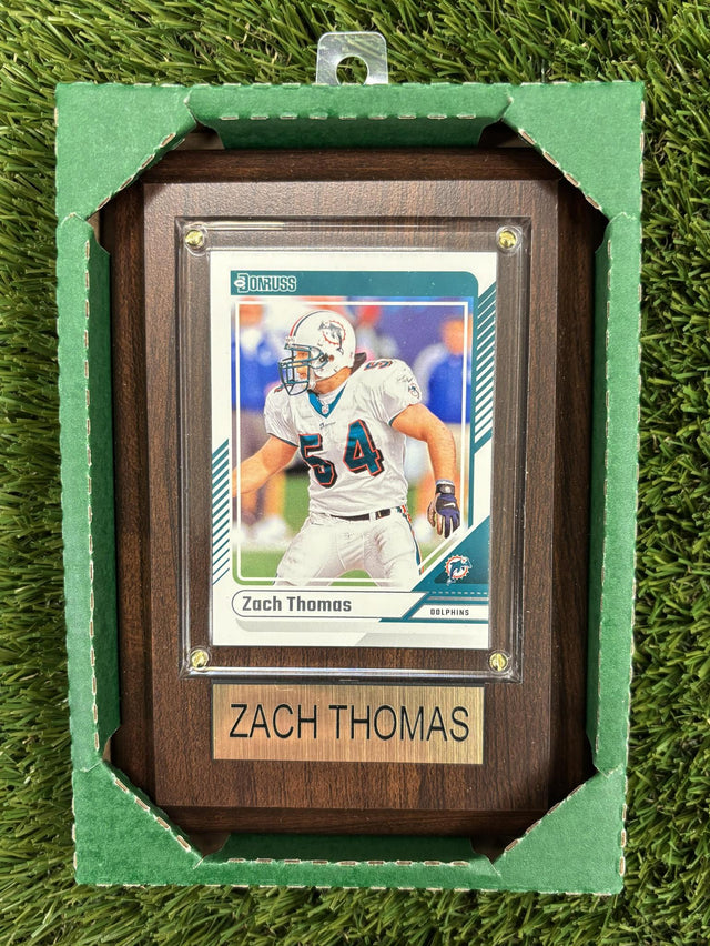 Zach Thomas 4x6 Plaque