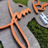 Jim Brown 3D Signature Color Wall Sign