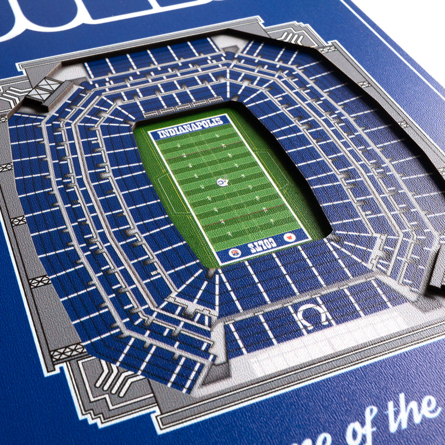 Colts 8" x 32" 3D Stadiumview Banner