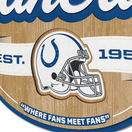 Colts 3D Fan Cave Wall Sign